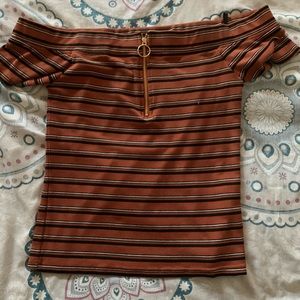 G by Guess off the shoulder shirt